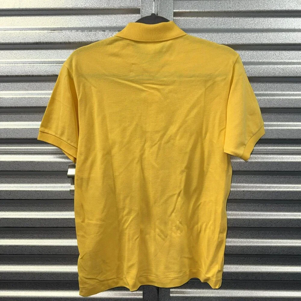 LACOSTE classic fit light yellow cotton short sleeve polo - Picture 2 of 5